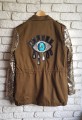 Parka cekiny, niebieskie oko