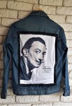 Salvador Dali kurtka ręcznie zdobiona 