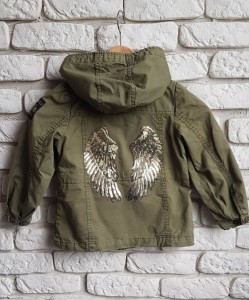 Złote skrzydła parka dziecięca