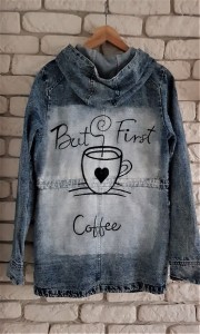 But first coffee kurtka jeansowa