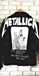 Metallica kurtka ręcznie zdobiona