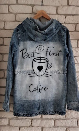 But first coffee kurtka hand made